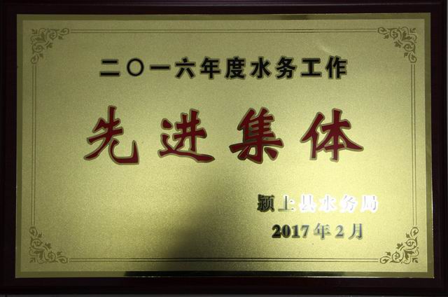 2016年度水務(wù)工作先進集體
